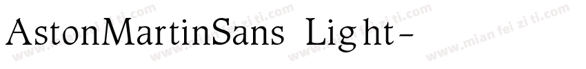 AstonMartinSans Light字体转换